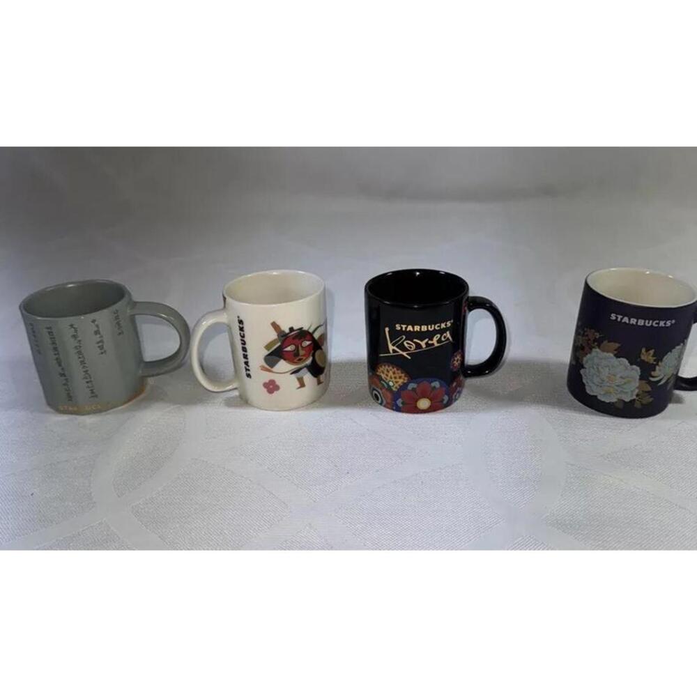 Starbucks Korea Mini Espresso Cups Lot Of 4